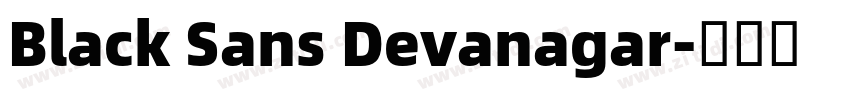 Black Sans Devanagar字体转换
